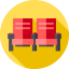 Cinema seats icon 64x64