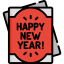 New year card Symbol 64x64