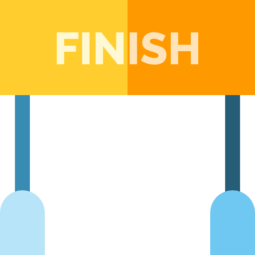 Finish line icon