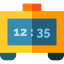 Digital clock icon 64x64