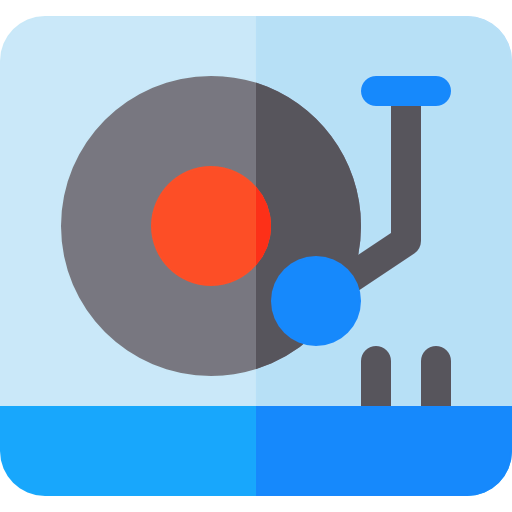 Vinyl record player Ikona