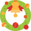Christmas wreath icon 64x64