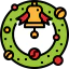 Christmas wreath icon 64x64