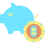 Piggy bank icon 64x64