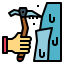 Ice axe ícono 64x64
