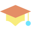 Graduation hat icon 64x64