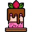 Strawberry cake icon 64x64