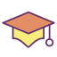 Graduation hat icon 64x64