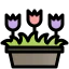 Flower pot icon 64x64