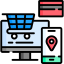 Online shopping icône 64x64