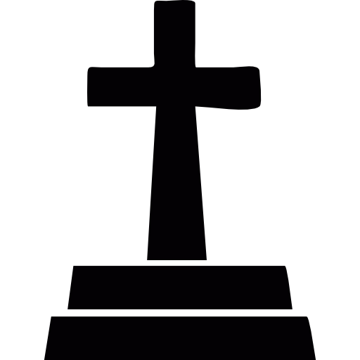 Cross over a tomb icon