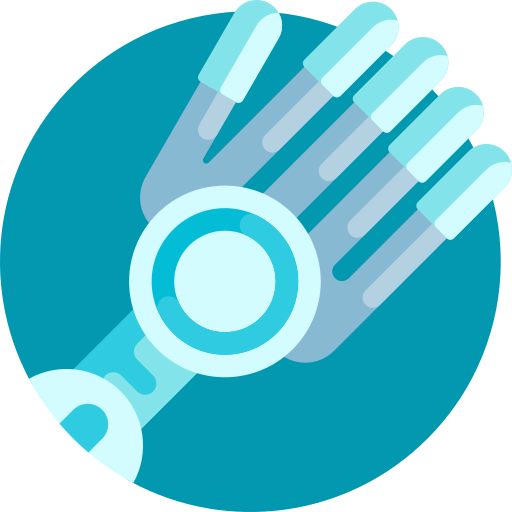 Robotic hand icône