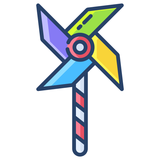 Toy windmill icône