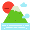 Fuji mountain icon 64x64