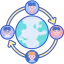 International relations icon 64x64
