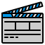 Clapperboard icon 64x64
