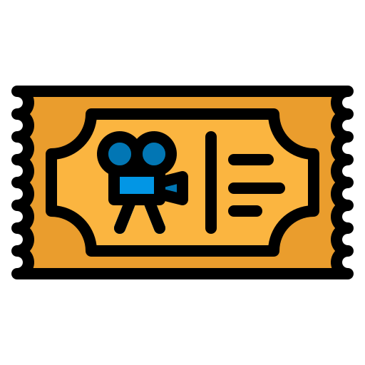 Movie tickets icône