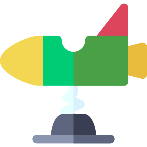 Spring swing rocket icon