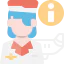 Stewardess icon 64x64