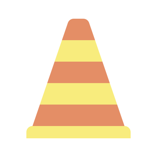 Traffic cone icon