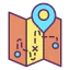 Map travel icon 64x64