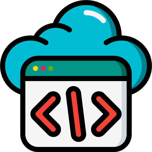Cloud coding ícono