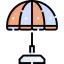 Sun umbrella icon 64x64