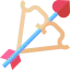 Cupid bow icon 64x64