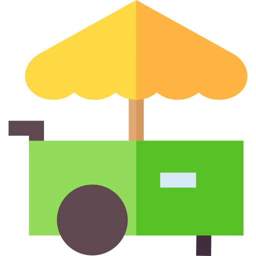 Ice cream cart icon