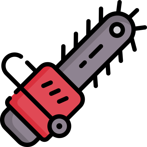 Saw machine icon