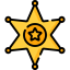 Sheriff badge icon 64x64