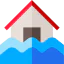 Flooded house icon 64x64