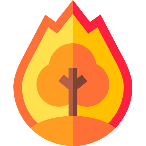 Forest fire icon