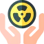 Nuclear energy icon 64x64
