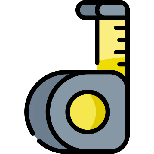Measuring tape icon