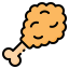Fried chicken icon 64x64