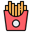 French fries icon 64x64