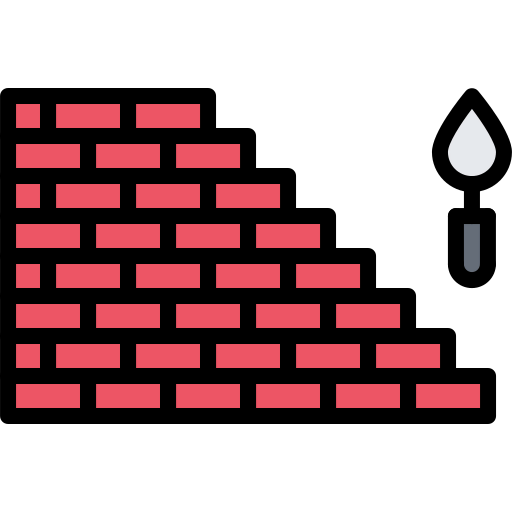Bricks wall icon