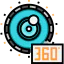 360 degrees icon 64x64
