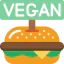 Vegan burger Symbol 64x64