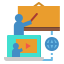 Online education ícone 64x64
