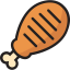 Chicken leg icon 64x64