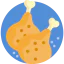 Chicken leg icon 64x64
