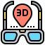 3d glasses icon 64x64