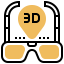 3d glasses icon 64x64