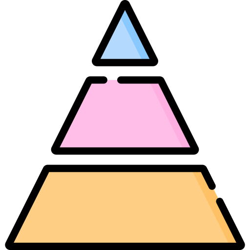 Pyramid chart icon