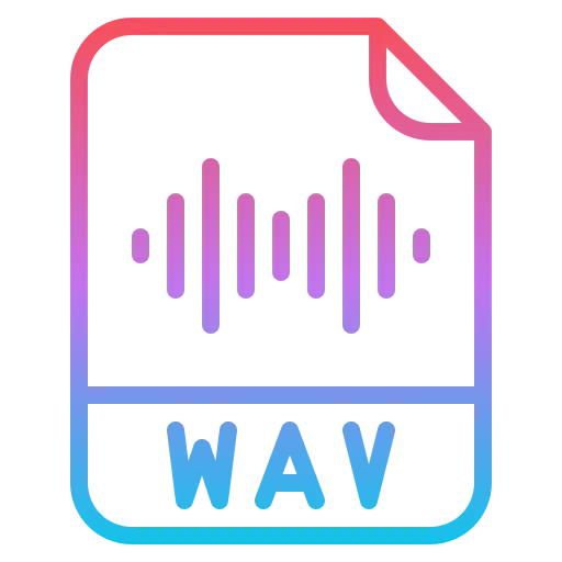 Wav format icon