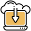 Cloud download Symbol 64x64