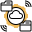 Cloud sharing icon 64x64
