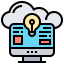 Cloud computing icon 64x64